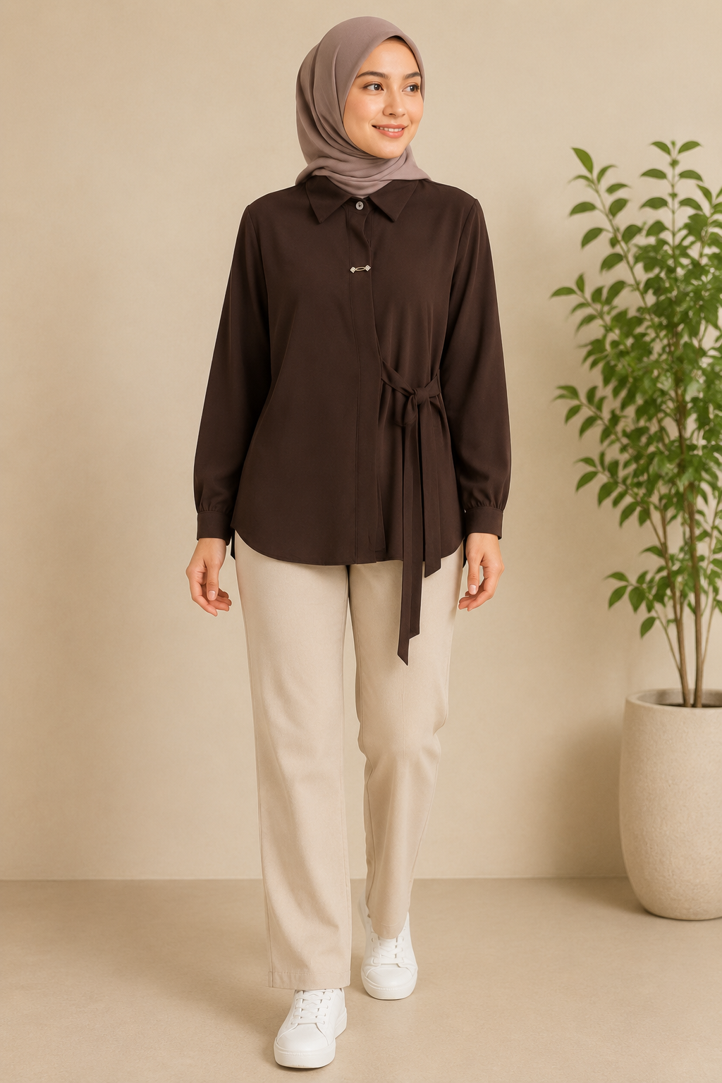 Side Ribbon Shirt
