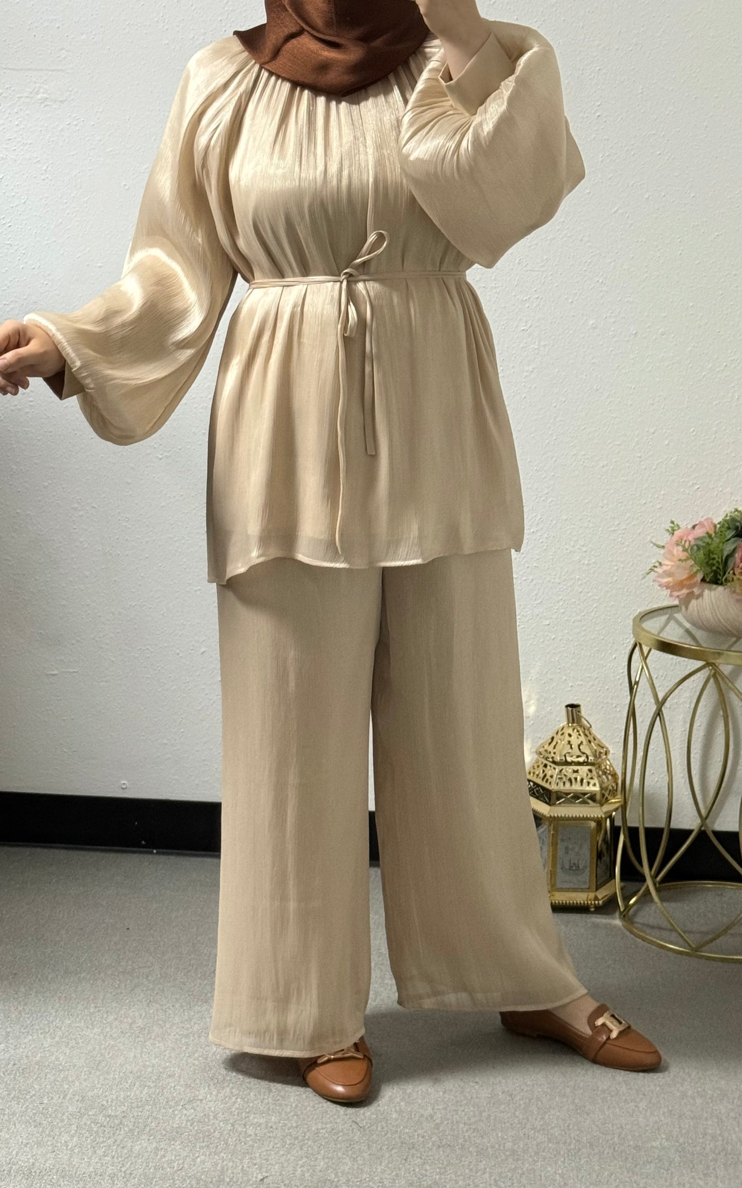 Eid Two-Piece Set with Blouse and Pants