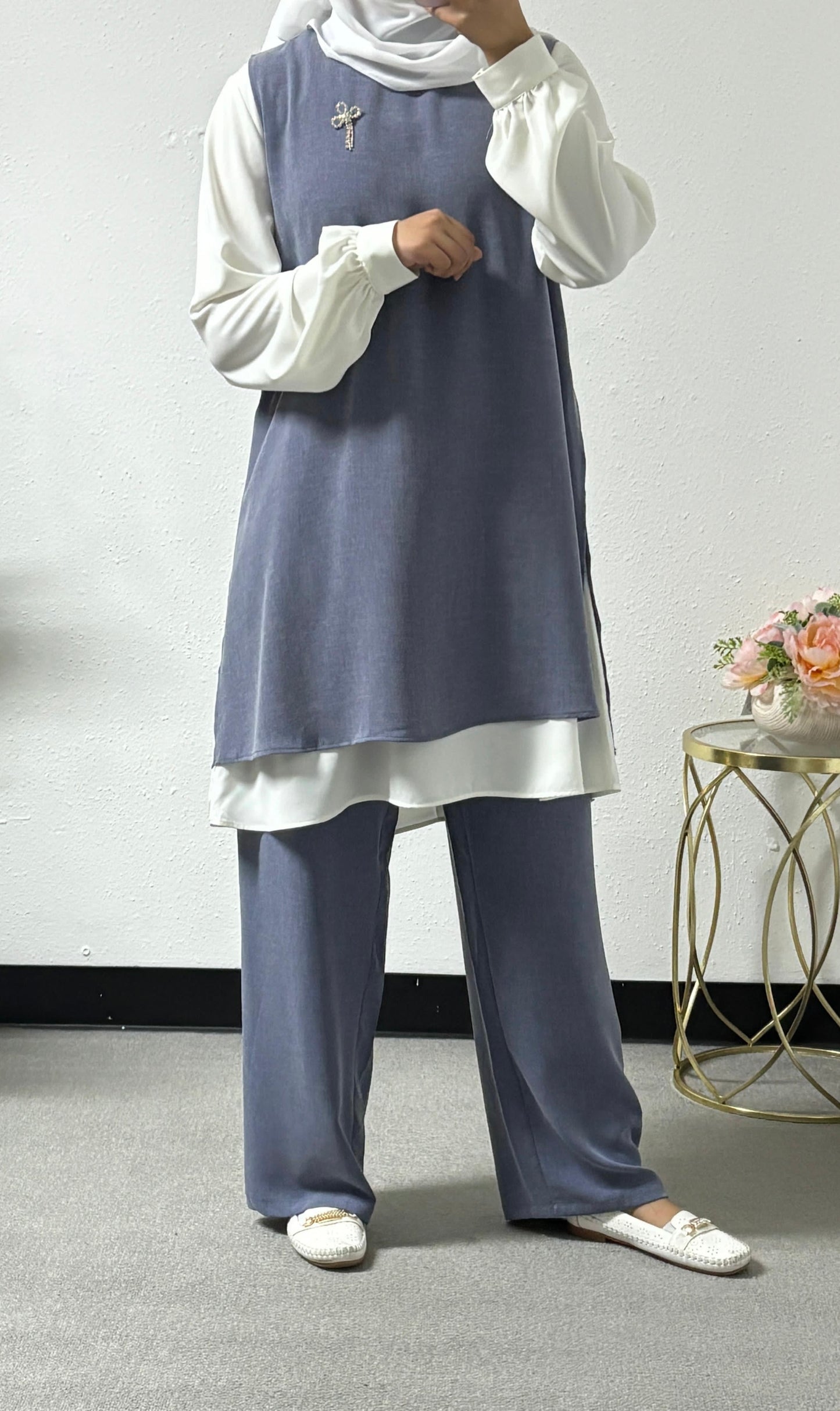 Three-piece pastel colours set