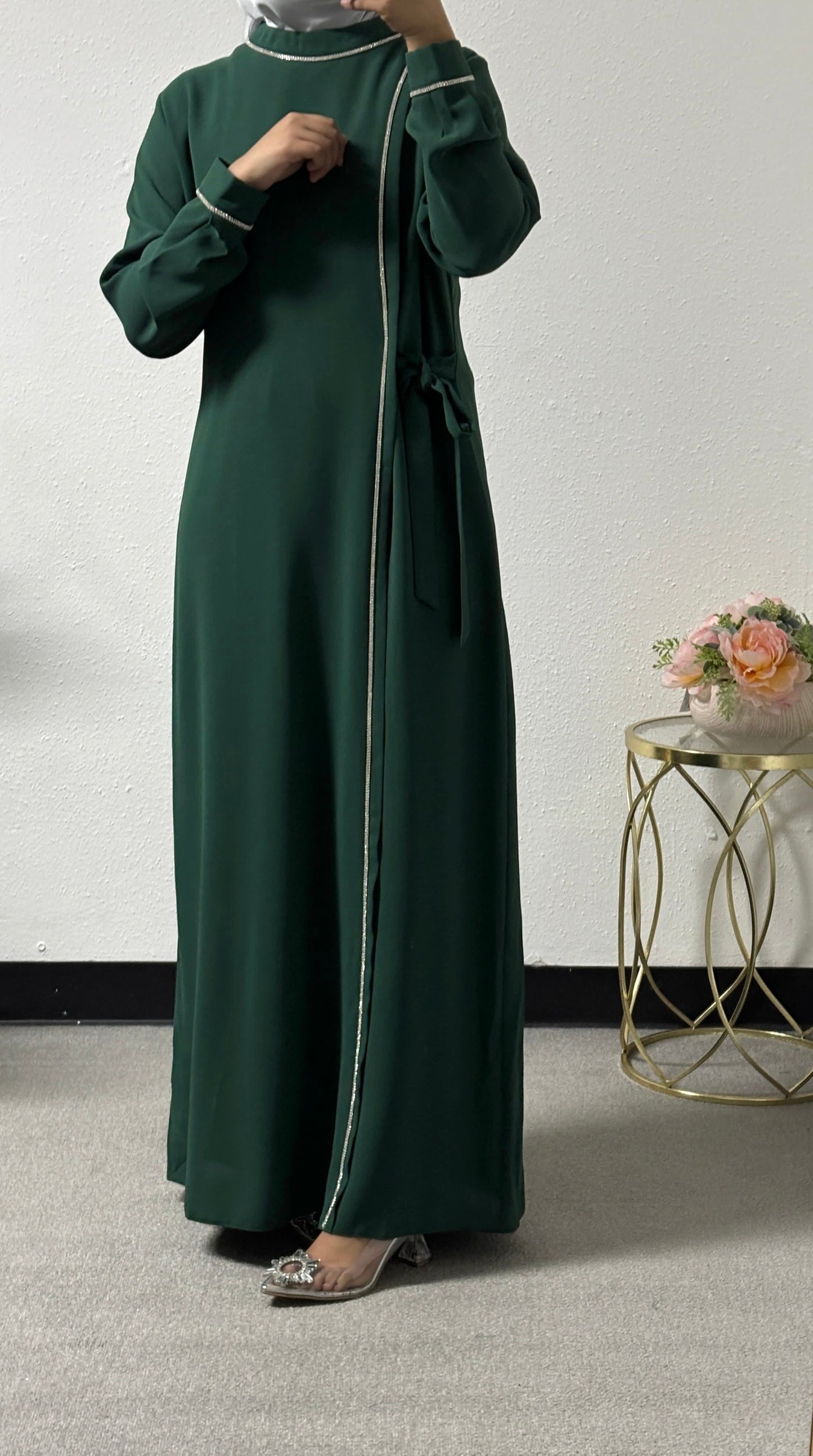 Beaded chiffon dress