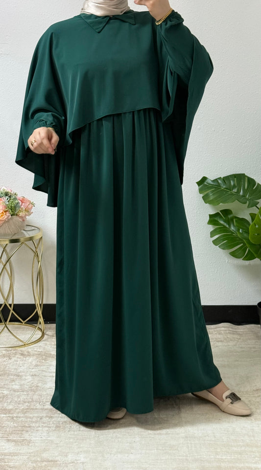 Butterfly style cape dress