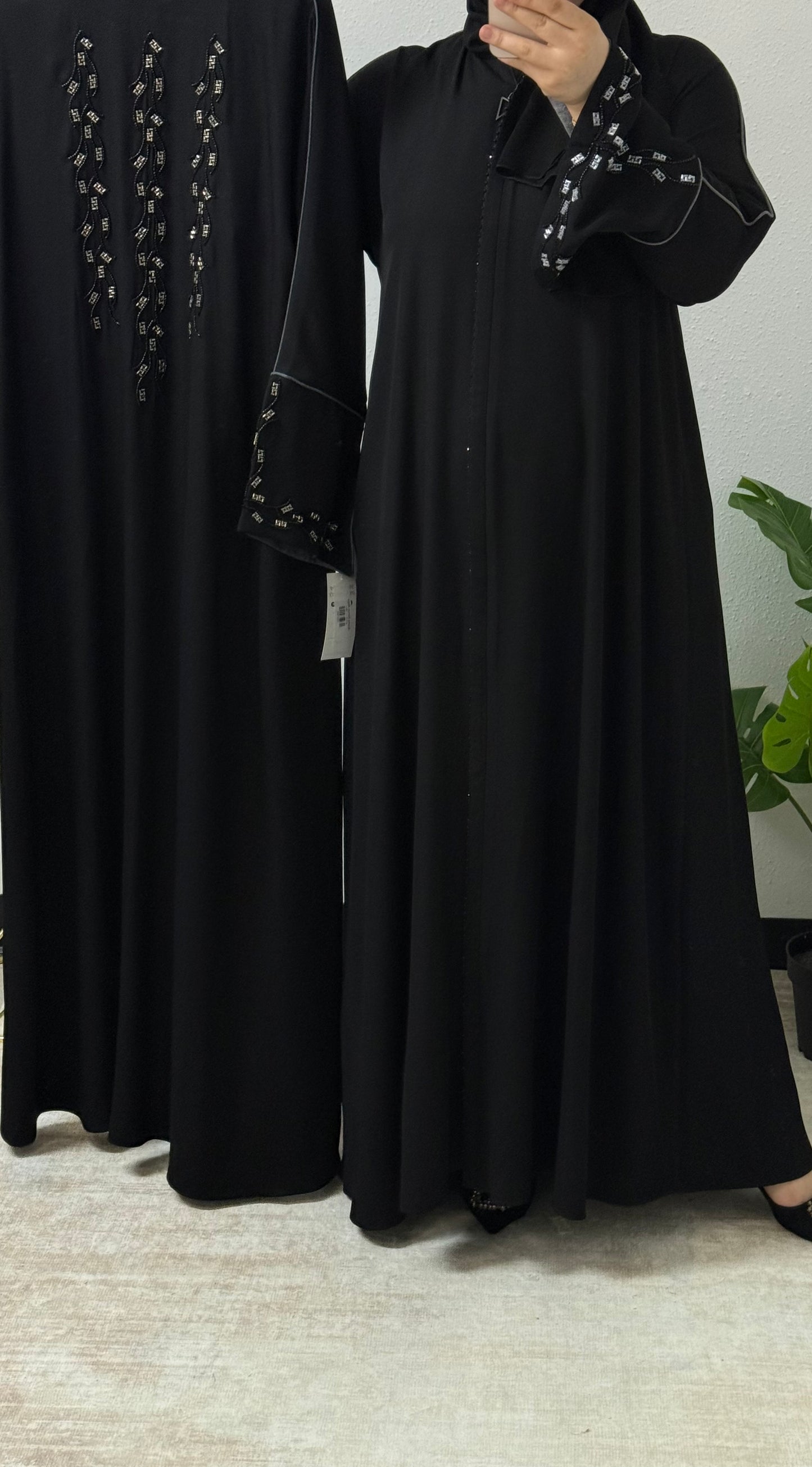 Beaded Sleeves Abaya
