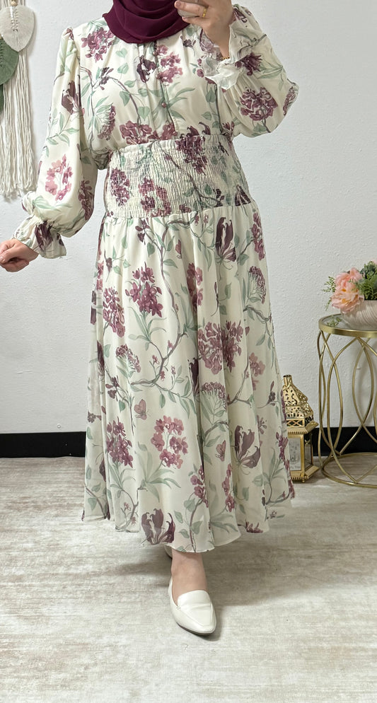 Chiffon Printed Skirt-Set