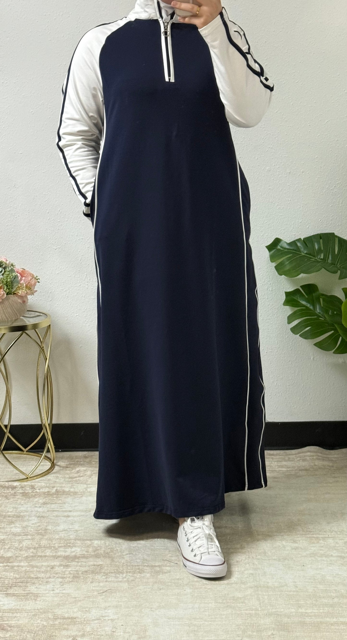 Sporty Chic Tracksuit Dress