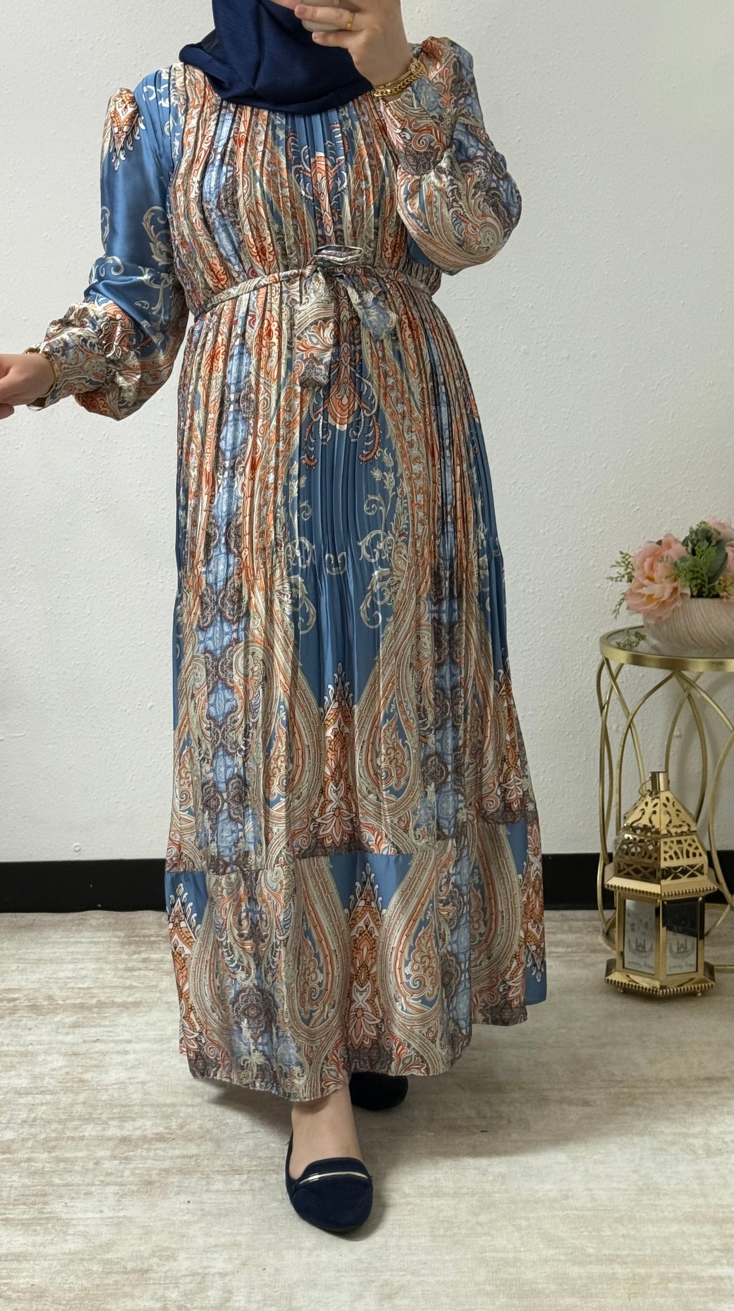 Multi-Color Printed Dress