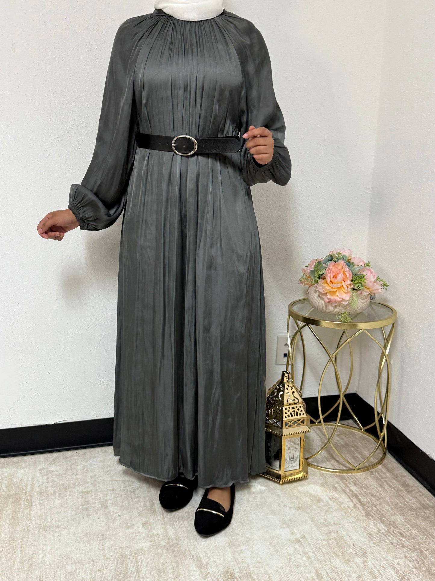 Chic High Neck Dress