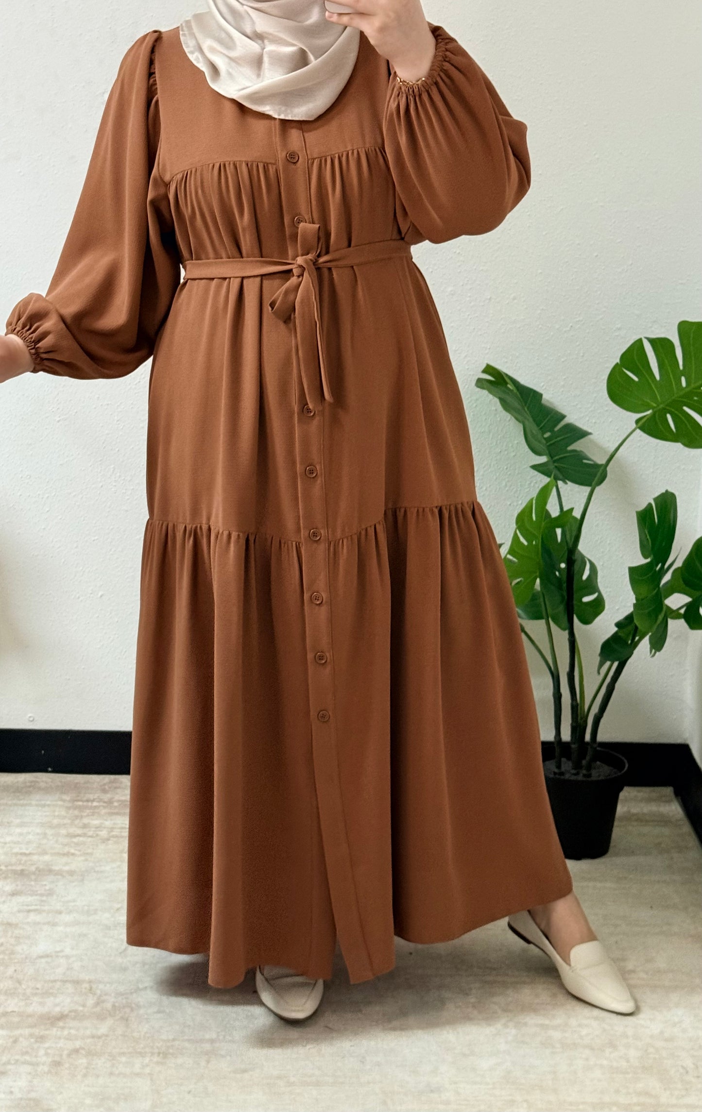 Simple Buton Dress