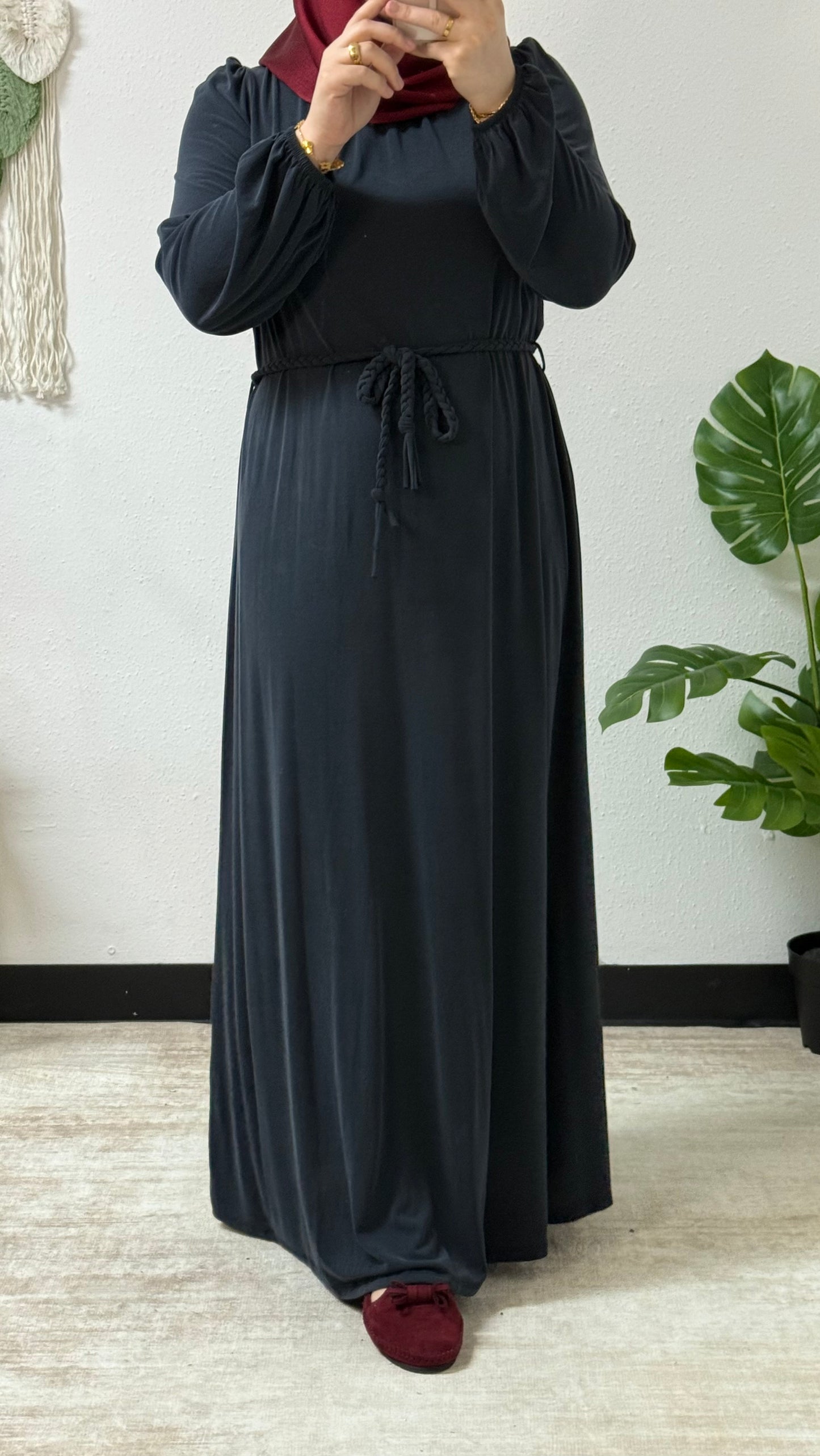 Braided Accent Dress