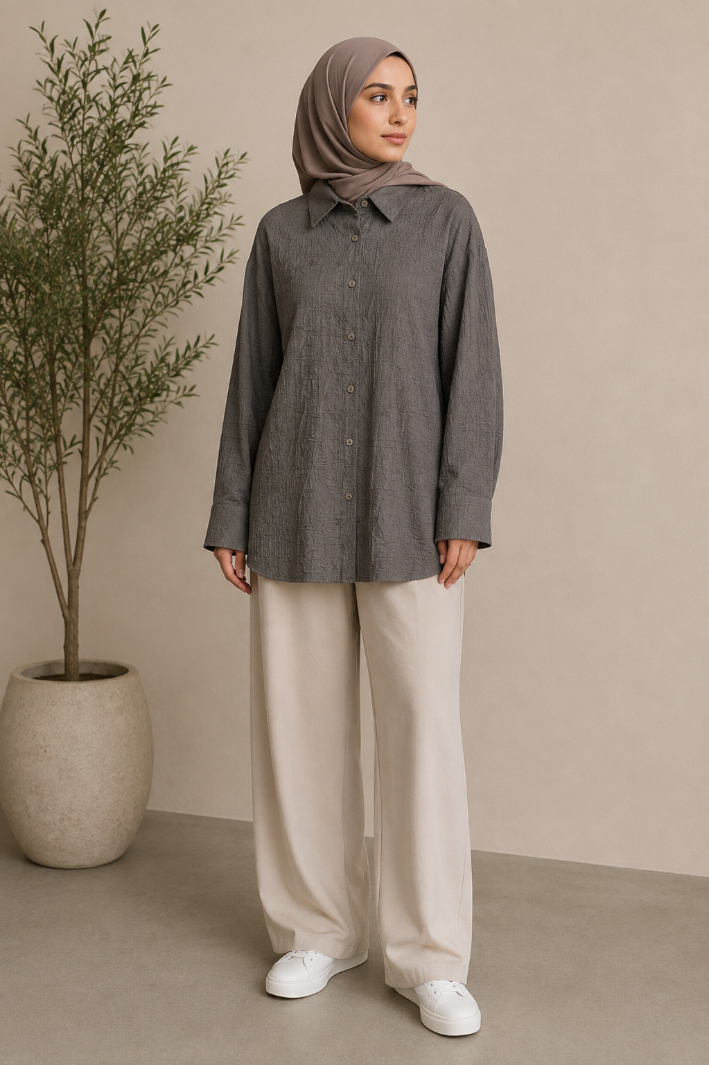 Textured Cotton Shirt