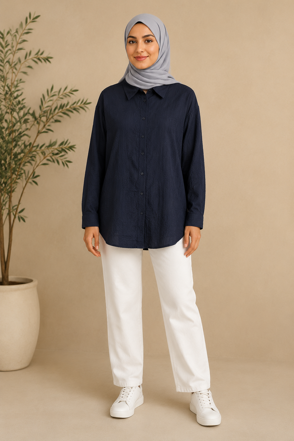 Cotton Engraving Shirt
