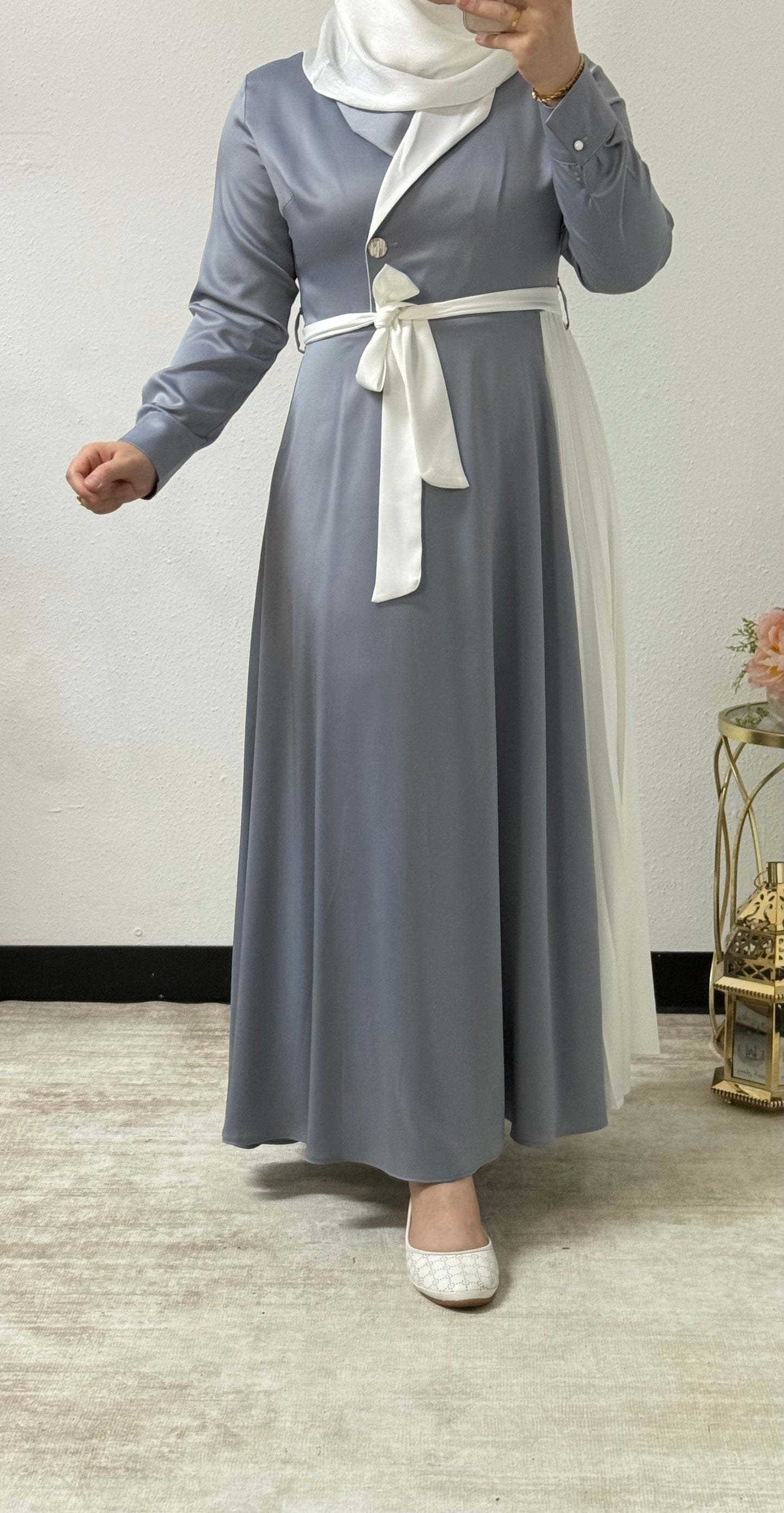 Pleated Collar Elegance Dress