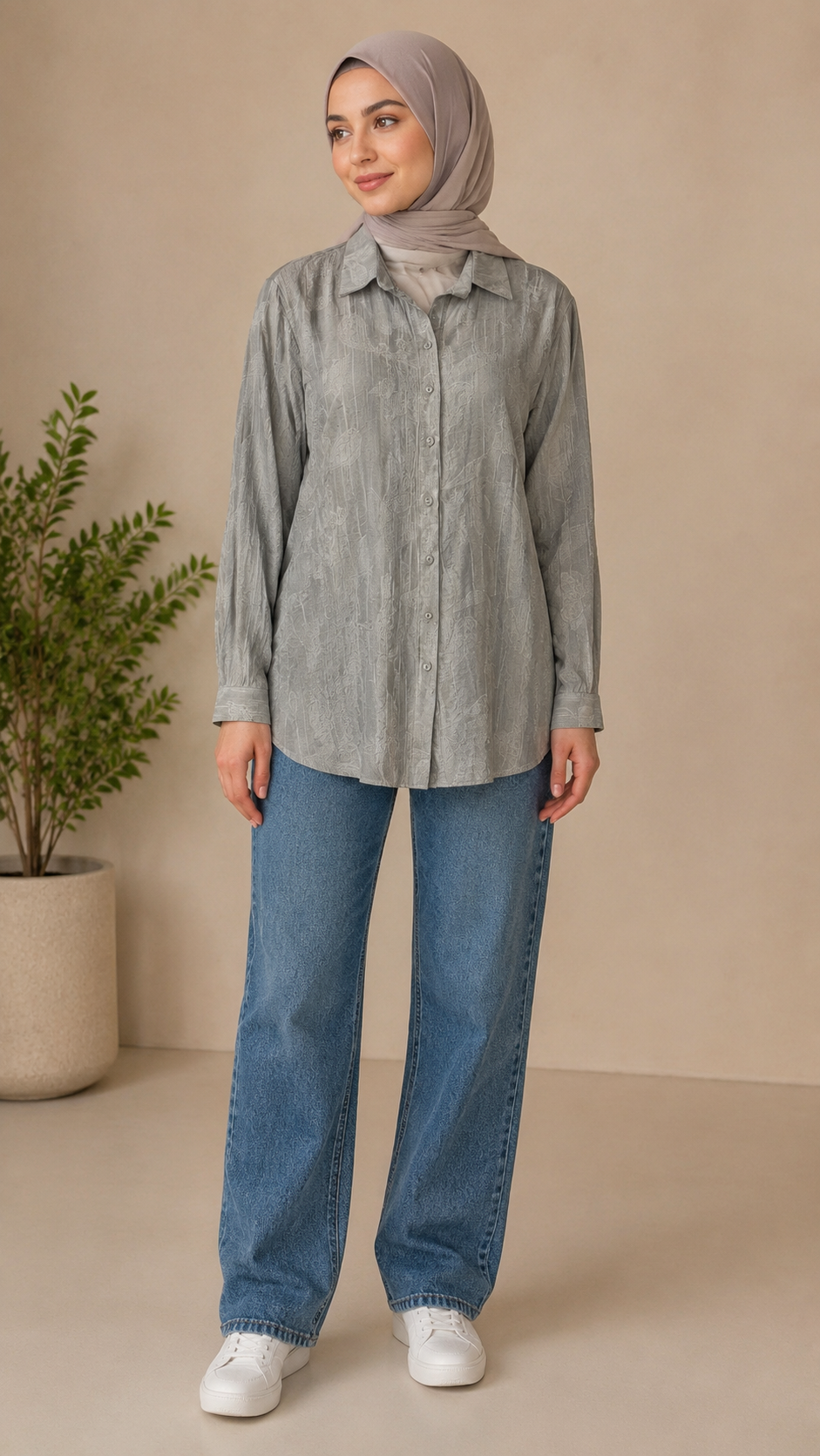 Cotton Engraving Shirt