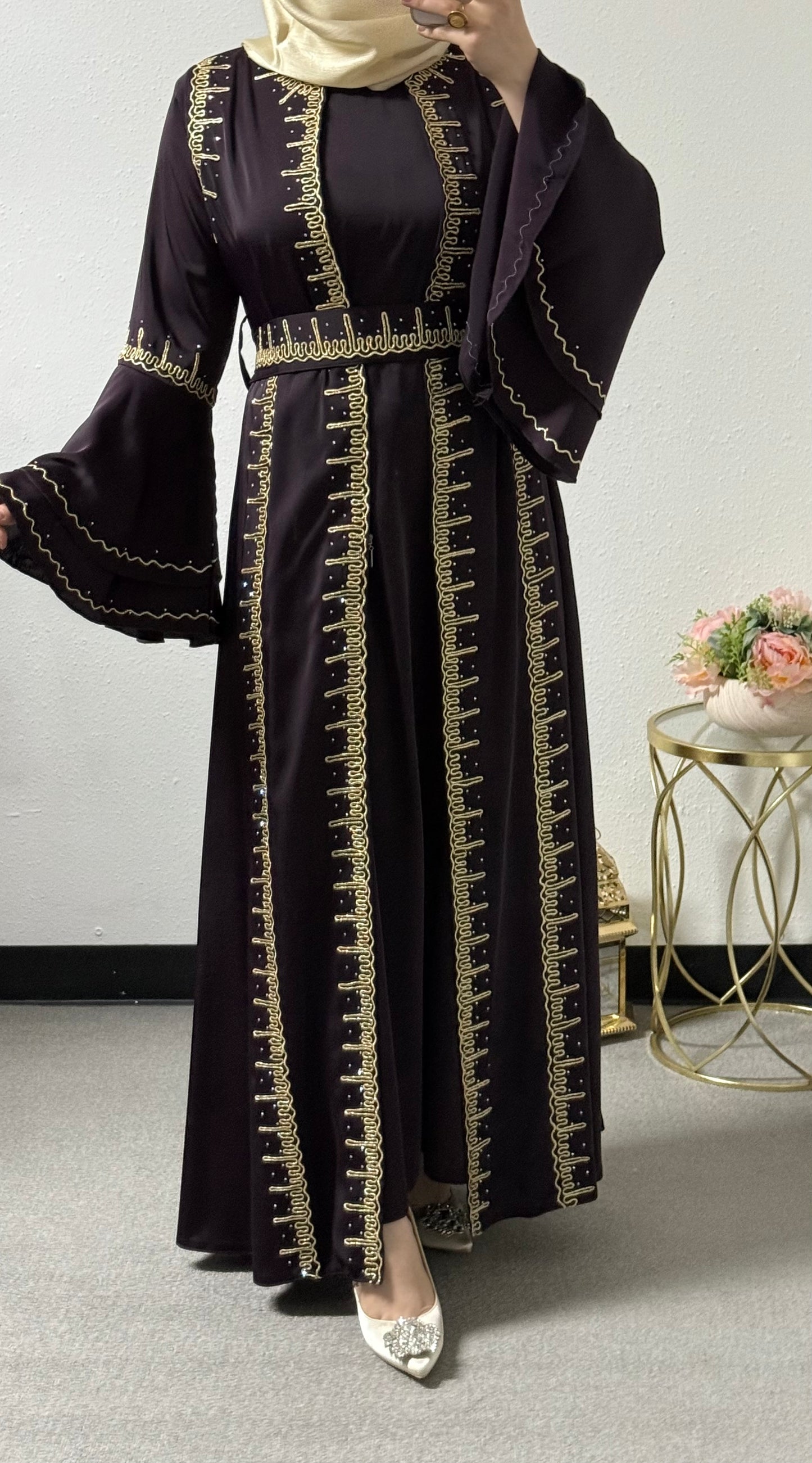 Eid embroidered abaya