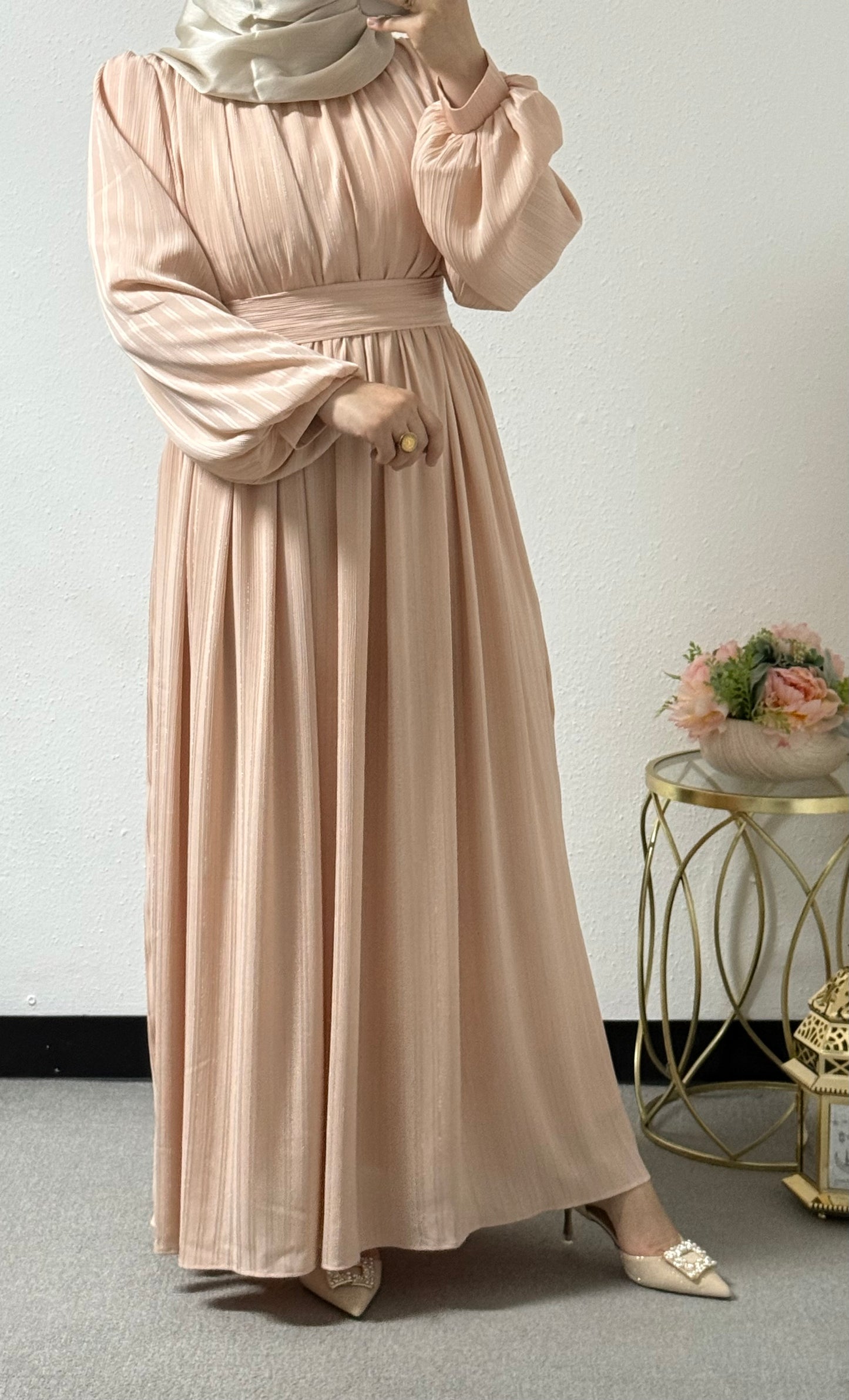 Shiny Satin Eid Dress