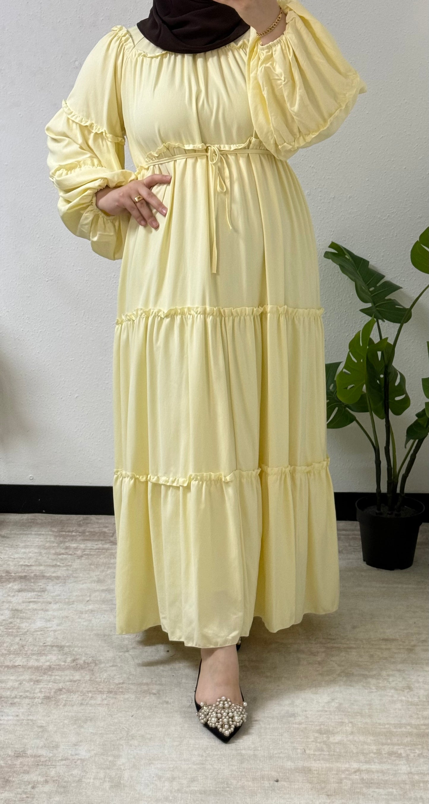 Cotton Ruffled Dress