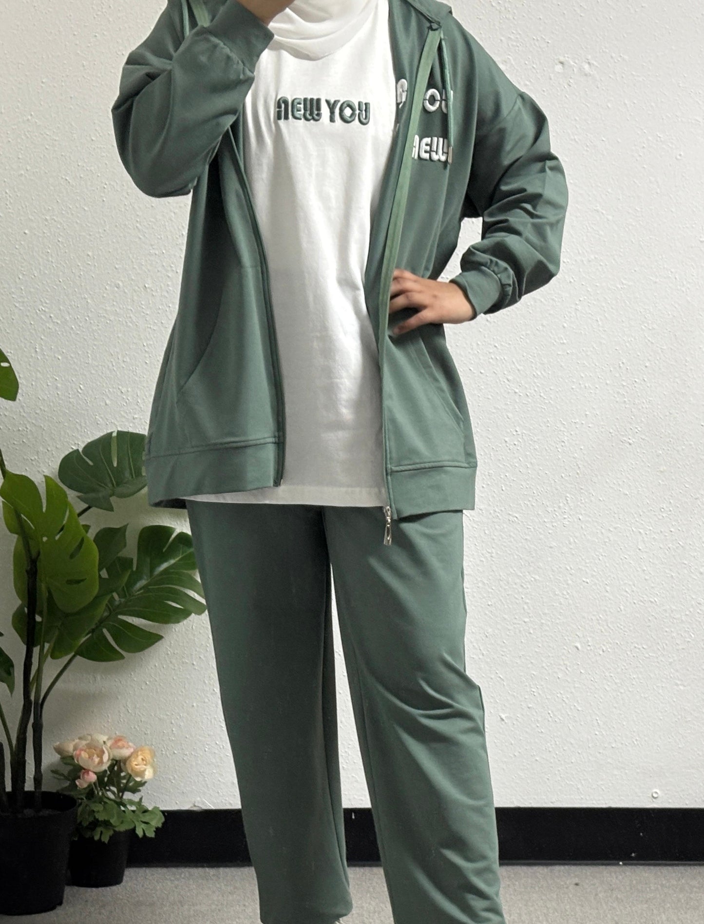 Three-pcs lettered embroidery set