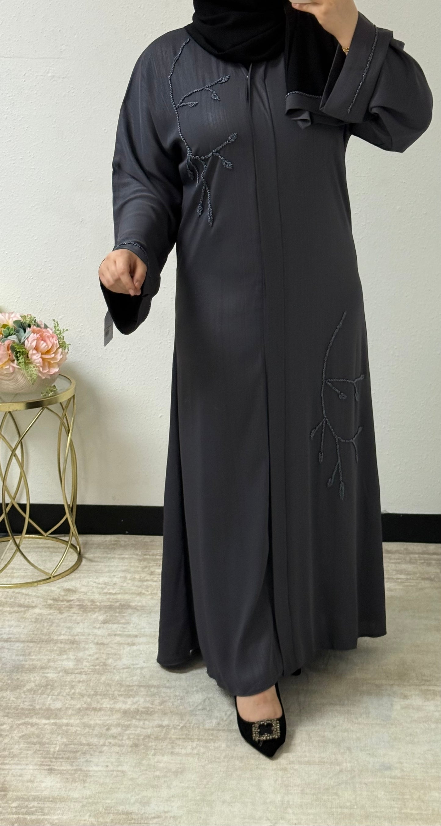 Delicate Beaded Abaya/Hijab