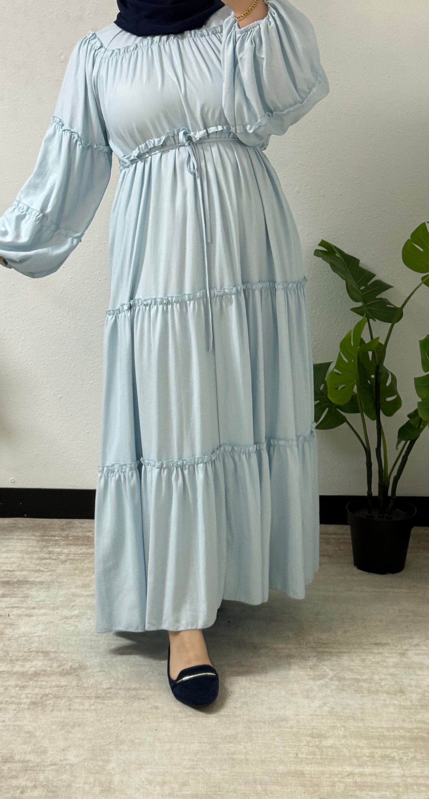 Cotton Ruffled Dress