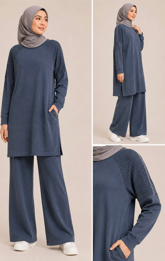Modest Embellished Strass Set