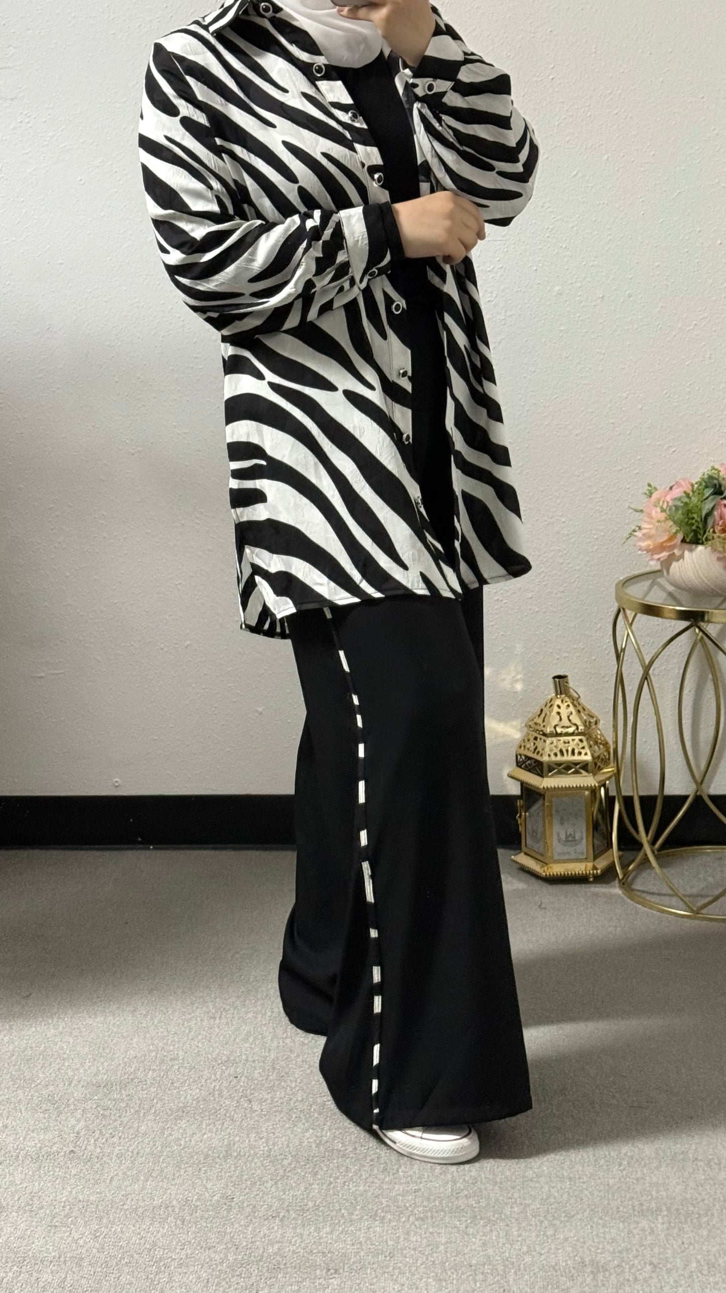 3 piece zebra print set