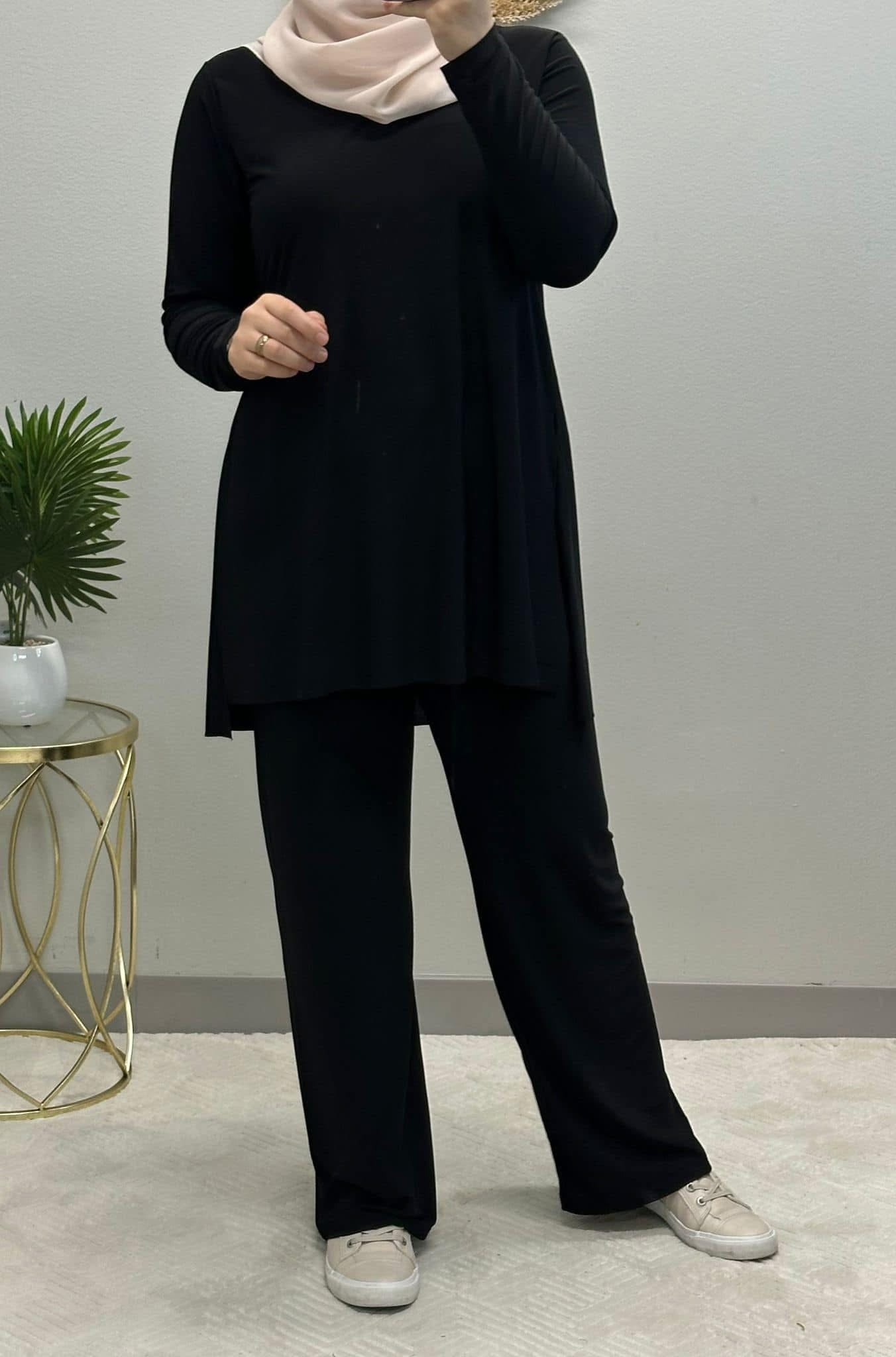 Two-piece summer basic Lycra comfort set