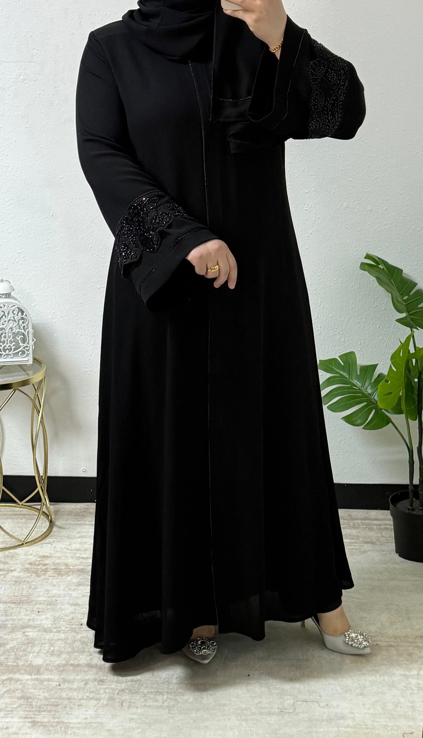 Flower Beaded Abaya
