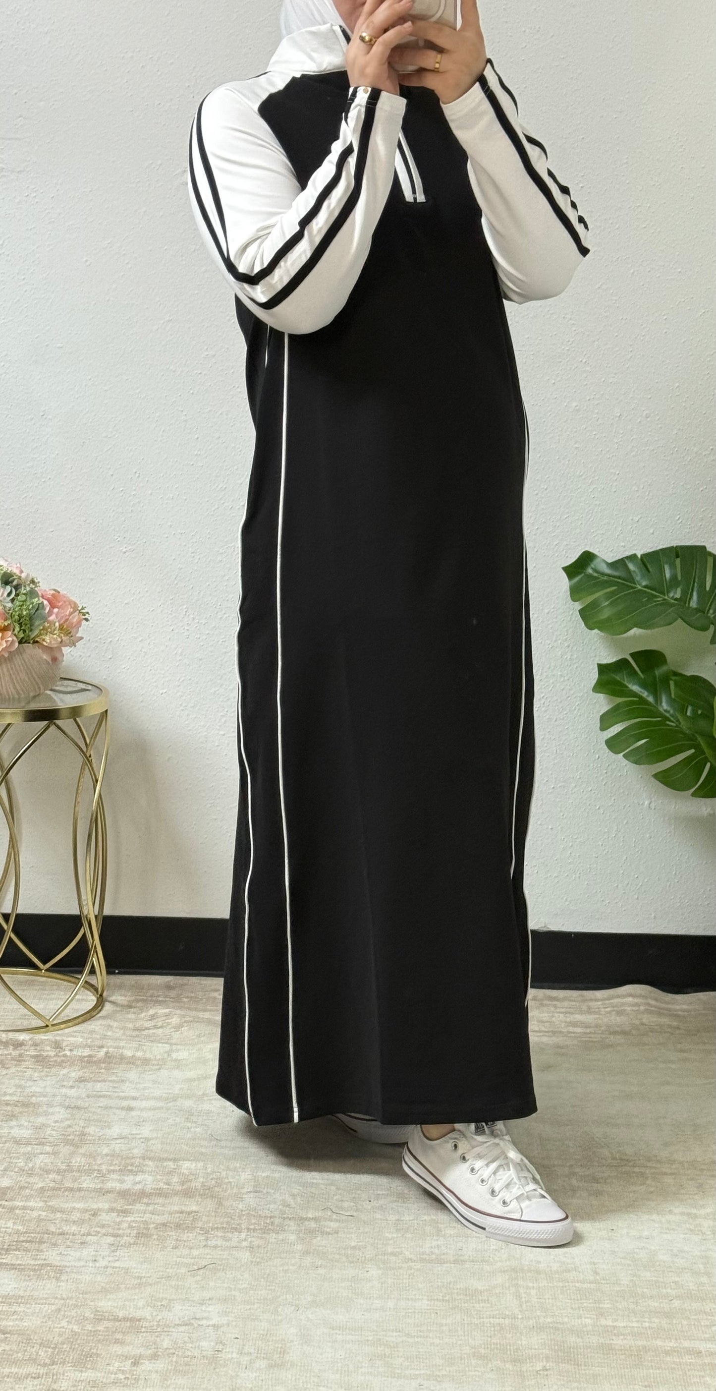 Sporty Chic Tracksuit Dress