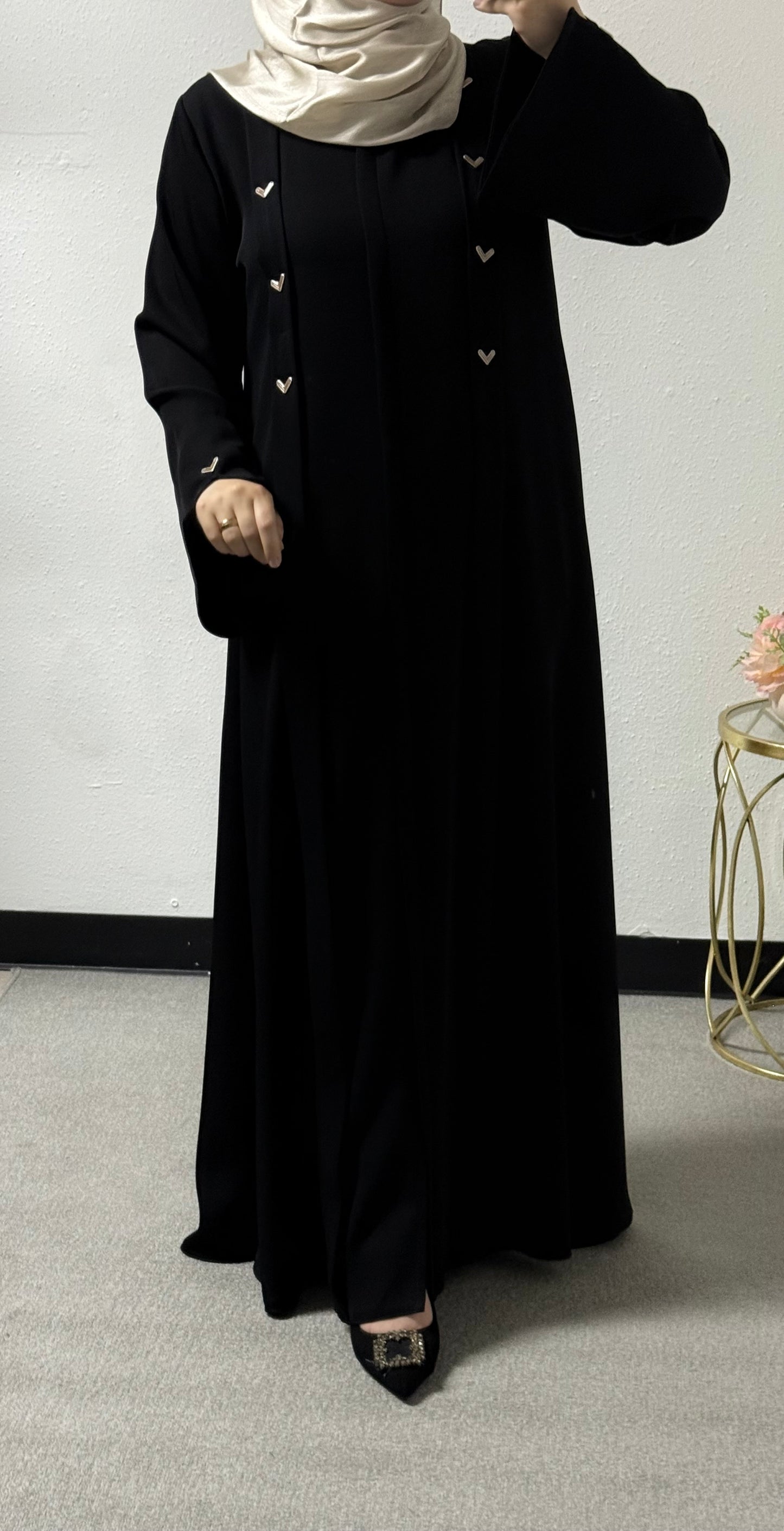 Heart detail abaya