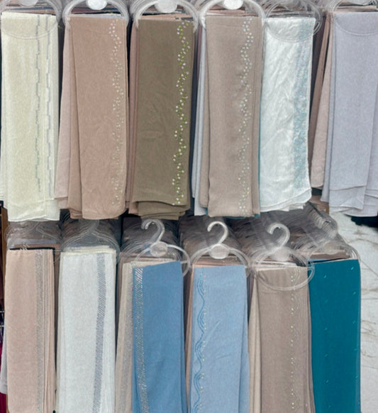 Beaded chiffon hijab