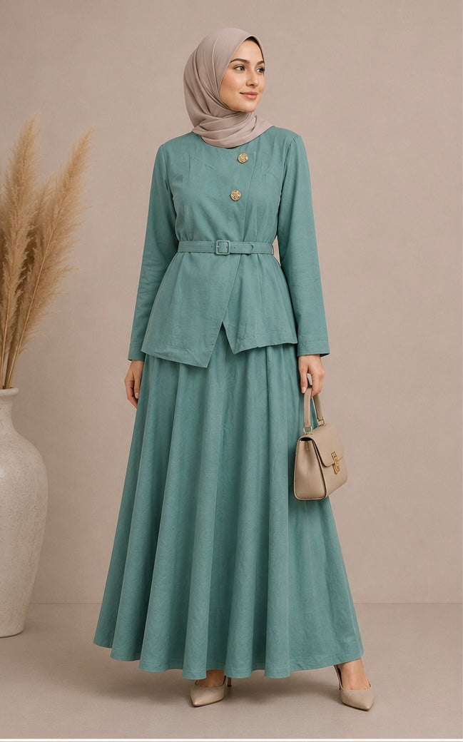 Gold Button Accent Summer Set