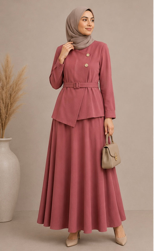 Gold Button Accent Summer Set