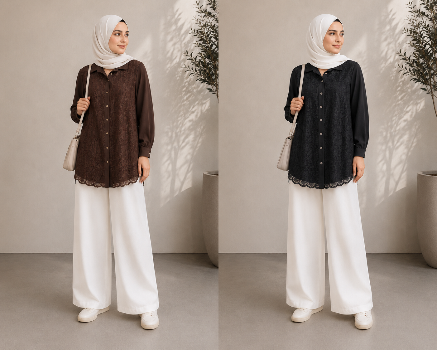 Lace Buttoned Shirt