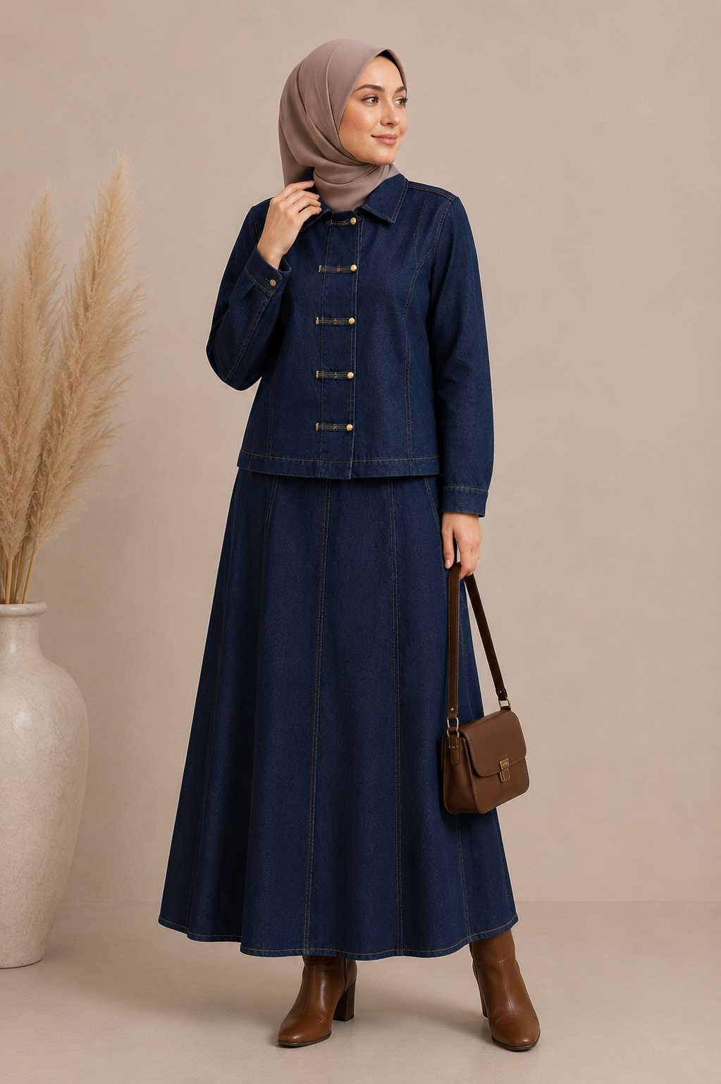 Vintage Style Denim Set