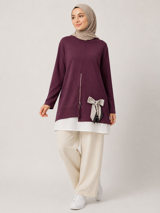 Bow Detail Sweatshirt