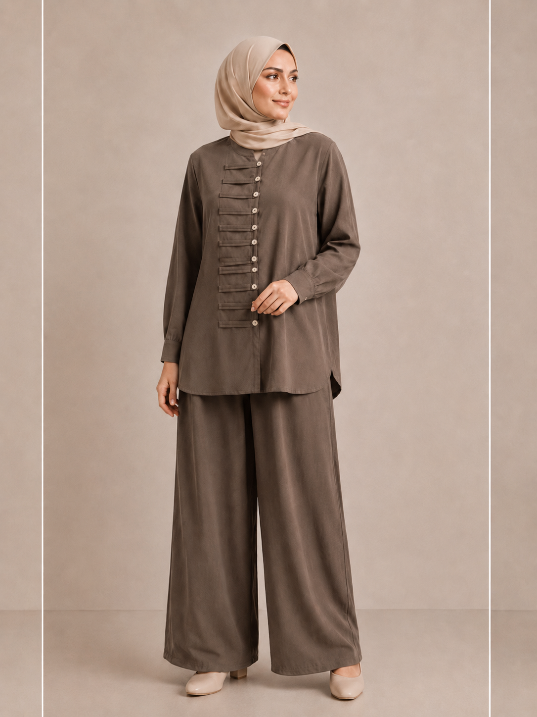 Button Detail Two-piece Set