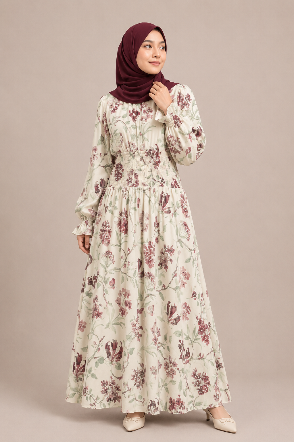 Chiffon Printed Skirt-Set