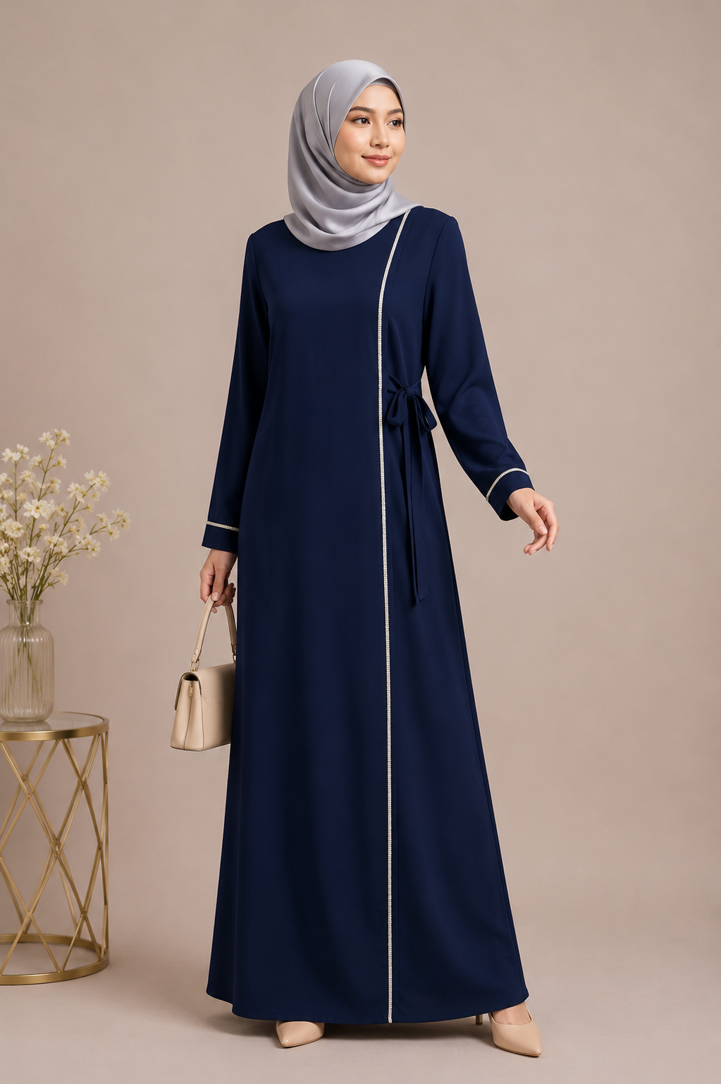 Beaded chiffon dress