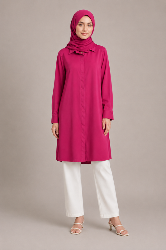 Business Casul Long Shirt