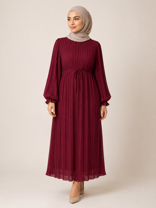 Modest Crinkle Dress