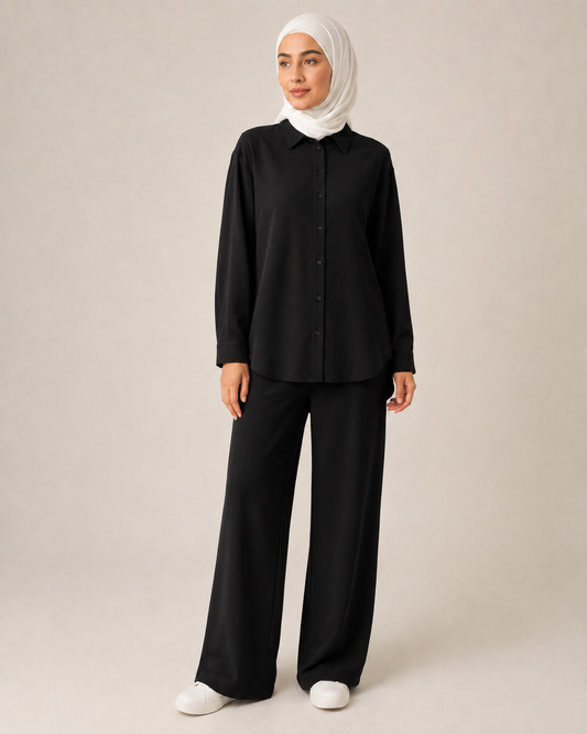 Oversized Blouse and Pants Co-Ord