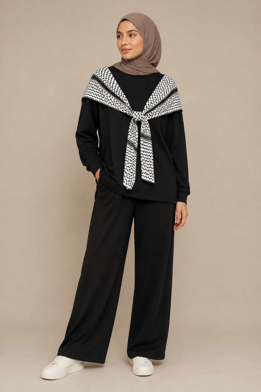 Keffiyeh Printed Tracksuit Set