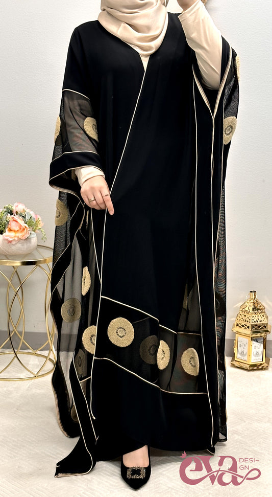 opened abaya 2 pcs