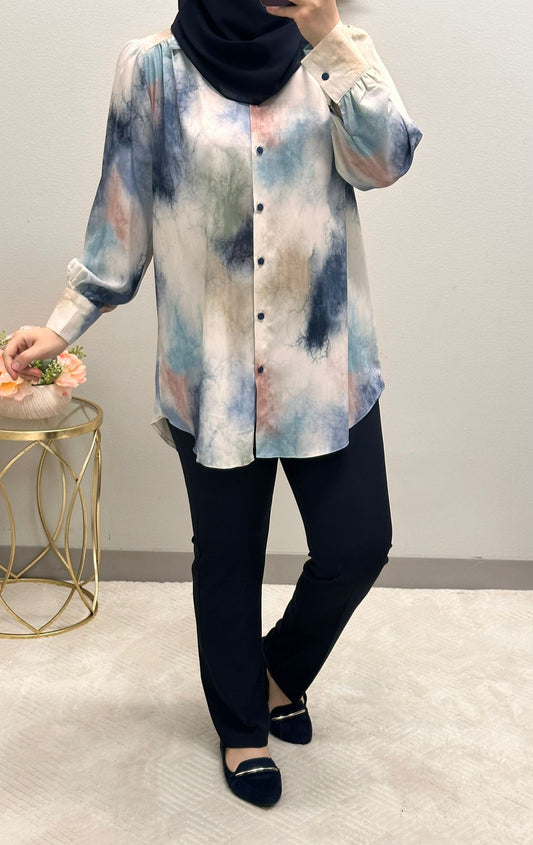 printed shirt med length