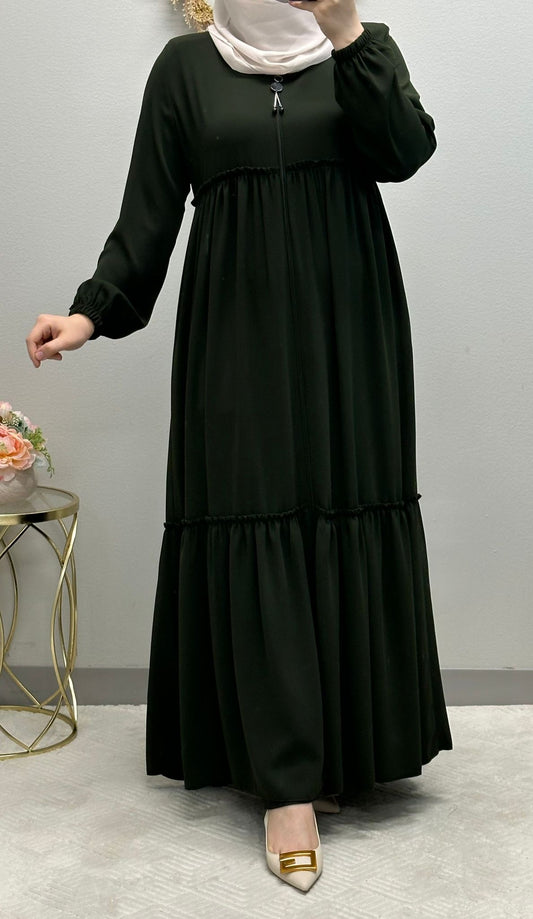 Ruffled Closed Abaya