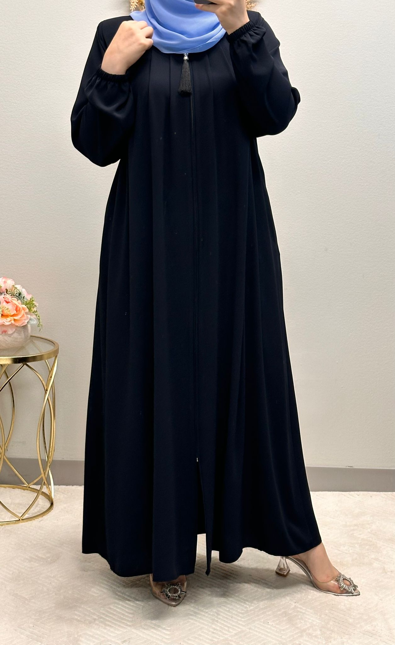 Simply Pleated Special Size Abaya