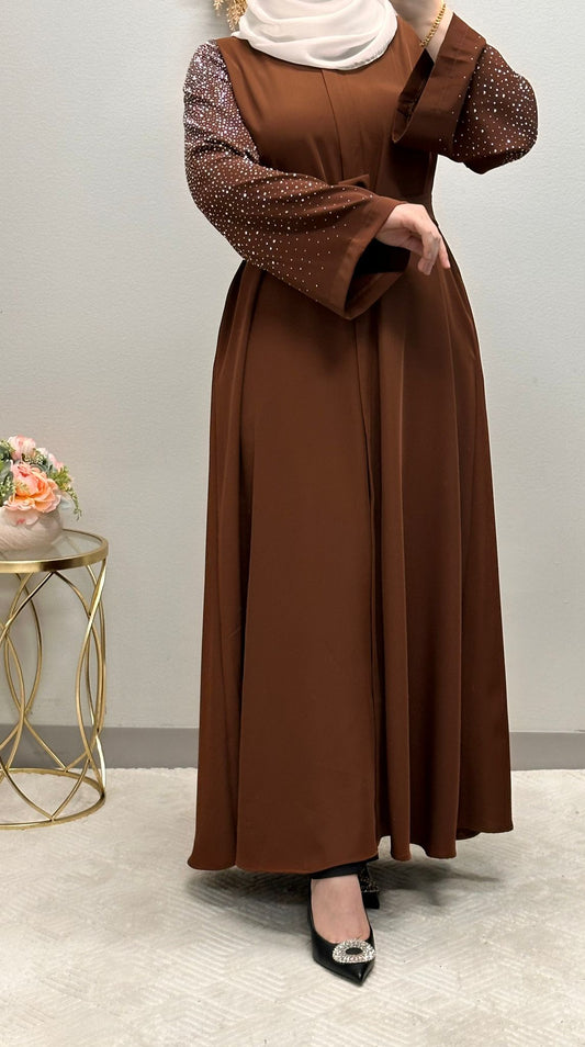 Starry Sleeve Closed Abaya