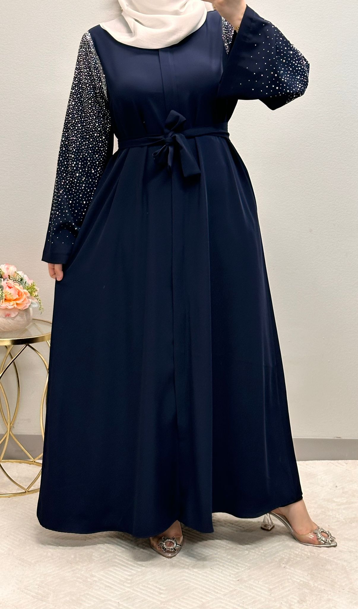 Starry Sleeve Closed Abaya