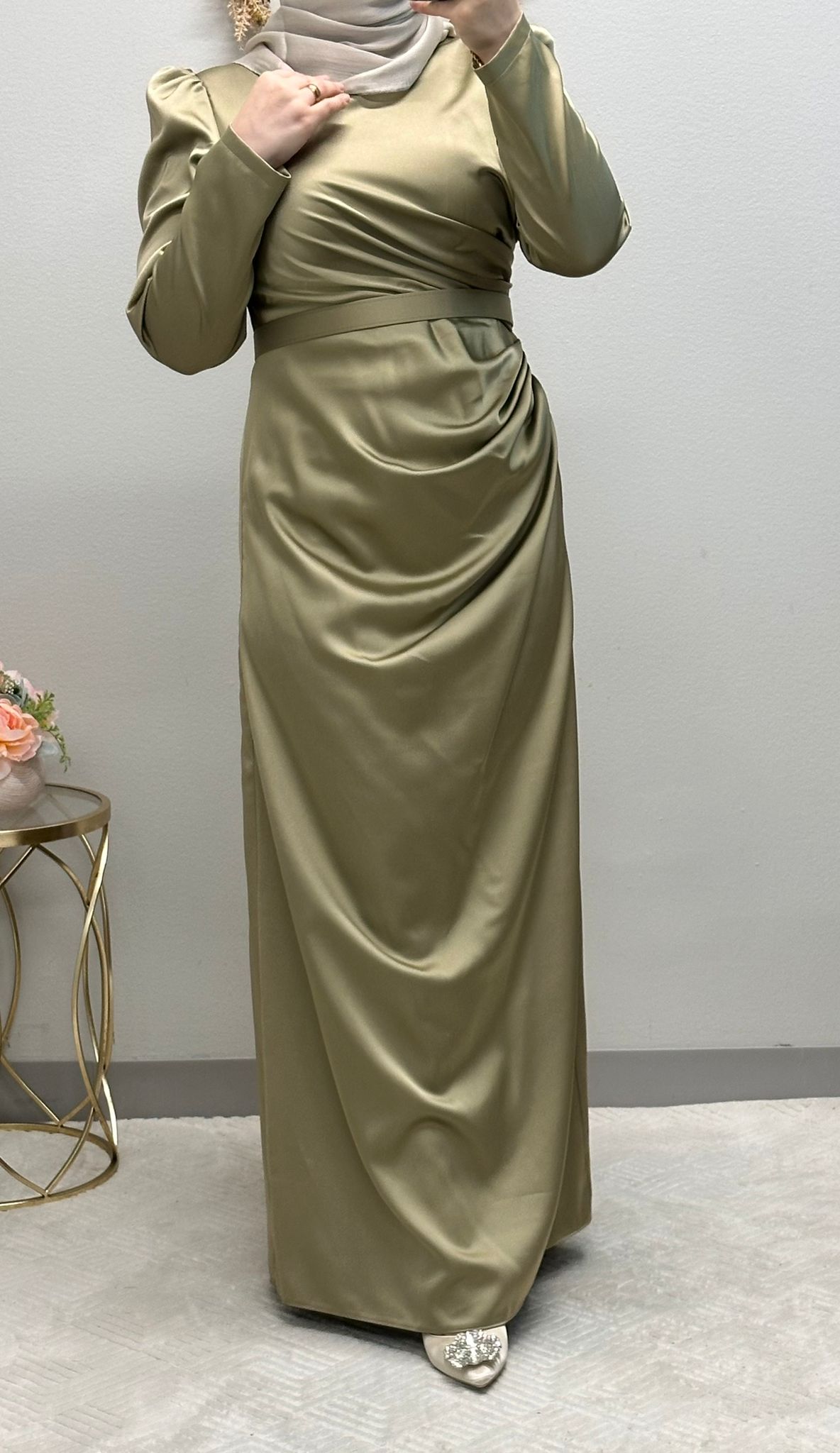 Elegant Satin formal dress.