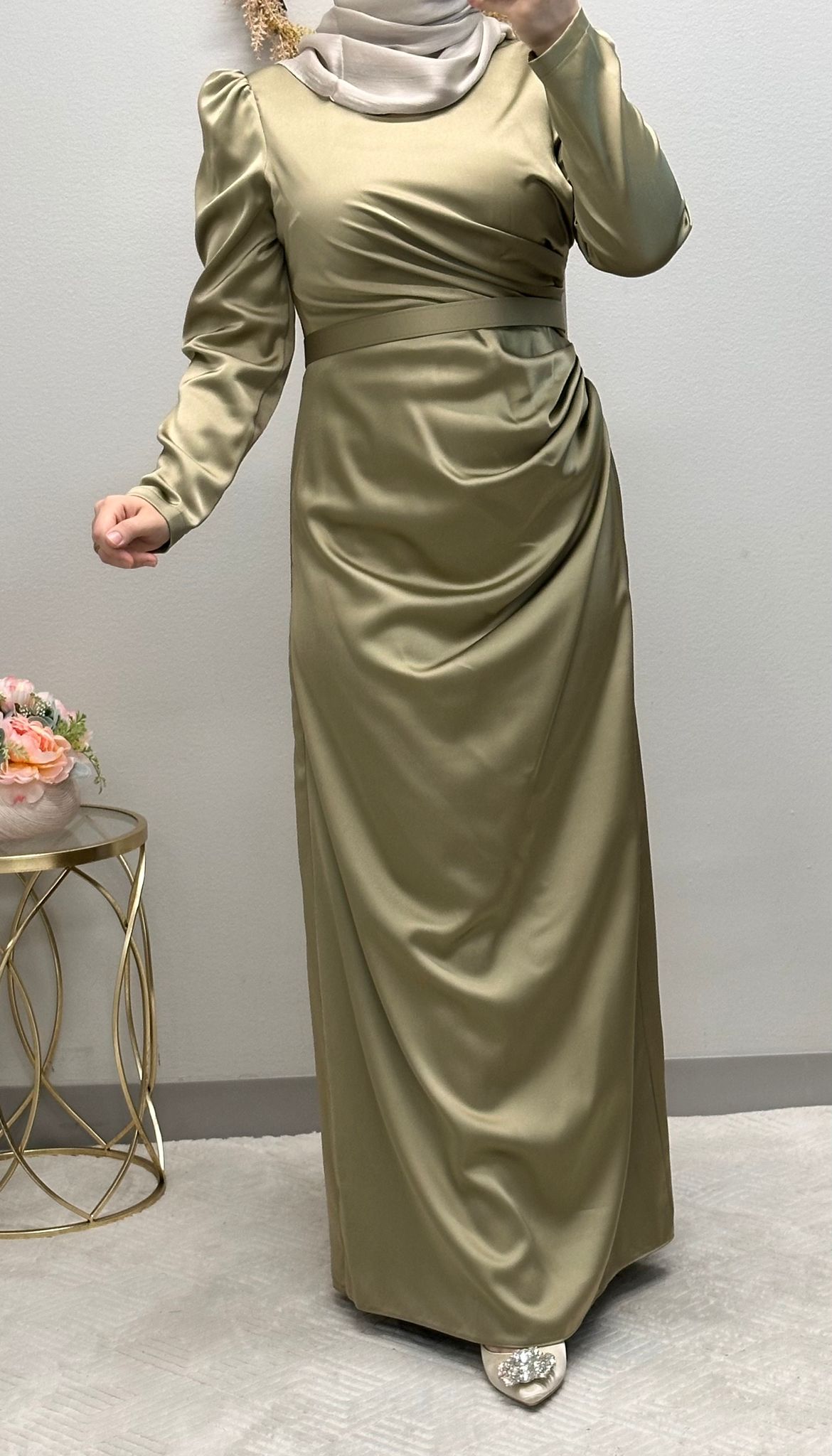 Elegant Satin formal dress.