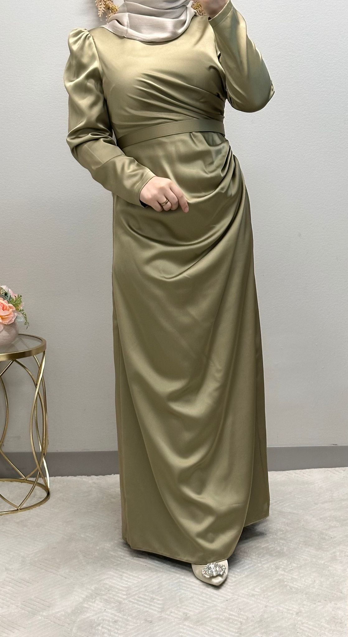 Elegant Satin formal dress.